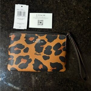 Coach Animal Print Wristlet